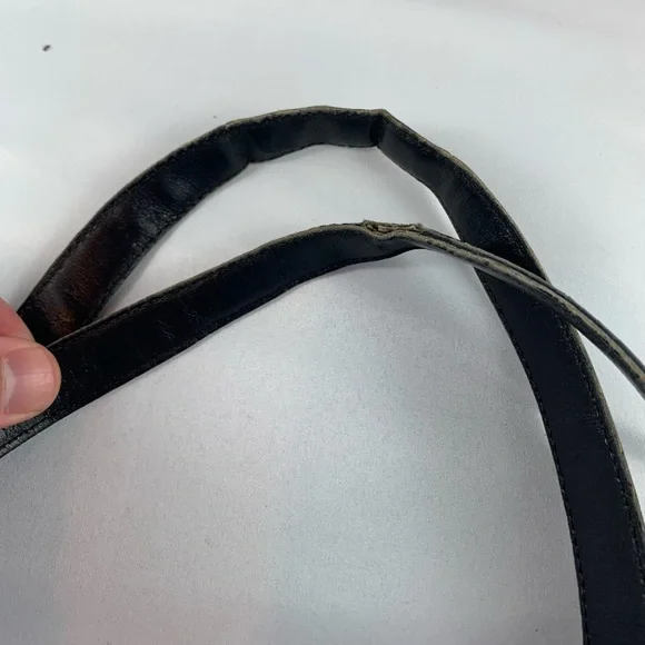 Authentic RARE Vintage COACH Nylon/Twill Black Handbag Satchel #7417 - Picture 8 of 9